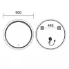 Зеркало Mixxus Premium Wave MC04-90 LED Touch, Anti-fog, димер (MP6637)- Фото 4