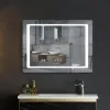 Зеркало Mixxus Style MR03-80x60 LED-подсветка, антизапотевка, часы (MI6005)- Фото 3