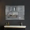 Зеркало Mixxus Style MR03-90x70 LED-подсветка, антизапотевка, часы (MI6007)- Фото 3