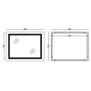 Дзеркало Mixxus Style MR13-90x70-Reverse LED Touch, Anti-fog, димер, рег. яскравості (MI6667)- Фото 3
