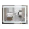 Зеркало Mixxus Warm MR02-100x60 LED-подсветка, антизапотевка, часы (MI6003)- Фото 1