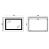 Зеркало Mixxus Warm MR12-70x50-Reverse LED Touch, Anti-fog, димер, рег. яркости (MI6670)- Фото 3