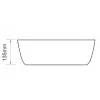 Раковина накладная Mixxus Premium Ellipse-0101 415х415х135 мм (MP6531)- Фото 4