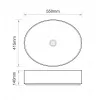 Раковина накладная Mixxus Premium Ellipse-0104 Marble 550х415х140 мм (MP6554)- Фото 2