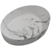 Раковина накладная Mixxus Premium Ellipse-0104 Marble 550х415х140 мм (MP6554)- Фото 1