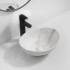 Раковина накладная Mixxus Premium Ellipse-0108 Marble 400х330х145 мм (MP6526)- Фото 3