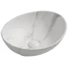 Раковина накладная Mixxus Premium Ellipse-0108 Marble 400х330х145 мм (MP6526)- Фото 1