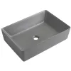 Раковина накладная Mixxus Premium Quadro-0108 Gray 550x390x145 мм (MP6652)- Фото 1