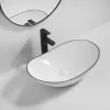 Раковина накладная Mixxus Premium Wave-0105 Edge Black 620х360х160 мм (MP6556)- Фото 4