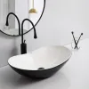 Раковина накладная Mixxus Premium Wave-0105 White-Black 620х360х160 мм (MP6558)- Фото 3