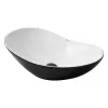Раковина накладная Mixxus Premium Wave-0105 White-Black 620х360х160 мм (MP6558)- Фото 4