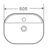 Умывальник накладной Mixxus Premium Ellipse-0201 505x385x120 мм (MP6482)- Фото 2