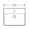 Умывальник накладной Mixxus Premium Quadro-0201 с переливом 500x420x120 мм (MP6478)- Фото 2