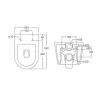 Унитаз подвесной Mixxus Ellipse-0306-R 520x360x365 система смыва Rimless (MI6708)- Фото 3