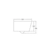 Унитаз подвесной Mixxus Ellipse-0306-R 520x360x365 система смыва Rimless (MI6708)- Фото 4