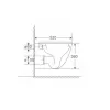 Унитаз подвесной Mixxus Premium Ellipse-0303-R Black 520x365x360 система смыва Rimless (MP6464)- Фото 3