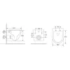 Унитаз подвесной Mixxus Premium Ellipse-0303-T3 Black 520х365х360 система смыва Tornado 3.0 (MP6591)- Фото 2
