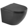 Унитаз подвесной Mixxus Premium Ellipse-0303-T3 Black 520х365х360 система смыва Tornado 3.0 (MP6591)- Фото 1