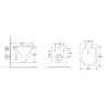 Унитаз подвесной Mixxus Premium Ellipse-0304-R 540x360x360 система смыва Rimless (MP6466)- Фото 2