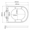Унитаз подвесной Mixxus Premium Ellipse-0309-T1 Gray 530x360x350 система смыва Tornado 1.0 (MP6655)- Фото 4