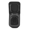 Унитаз подвесной Mixxus Premium Quadro-0301-T3 Black 490х340х360 система смыва Tornado 3.0 (MP6587)- Фото 2