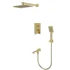 Встраиваемая душевая система Mixxus Premium DALI 009 Inner box Brushed Gold (MI6767)- Фото 1