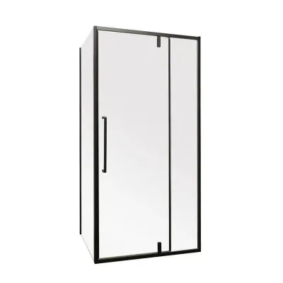 Душова кабіна без піддону Mixxus Premium BEVEL SC01-100x80x195-TR Black (MI6870)