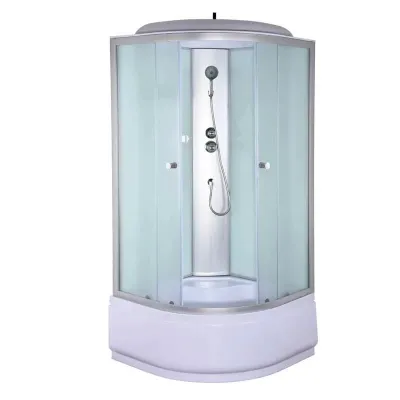 Душевой бокс Mixxus STRONG SB01-90x90x215-FB Satin с высоким поддоном (MI6884)