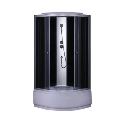 Душевой бокс Mixxus STRONG SB01-90x90x215-GR Satin с высоким поддоном (MI6885)