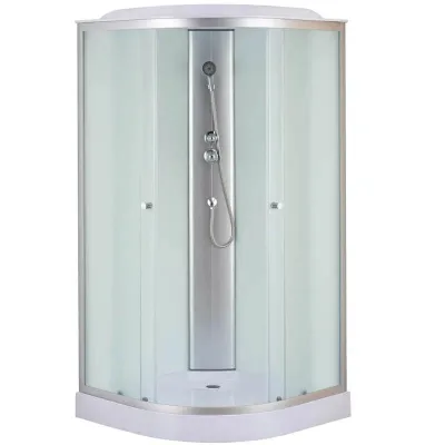 Душевой бокс Mixxus STRONG SB02-90x90x215-FB Satin с низким поддоном (MI6886)