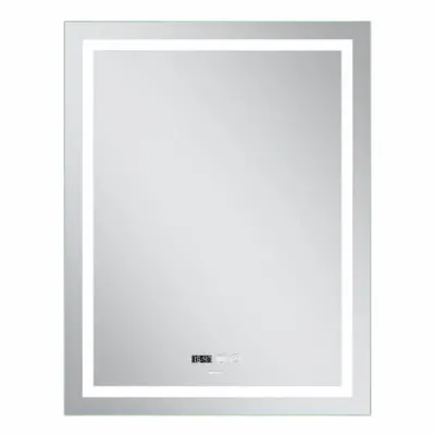 Зеркало Mixxus Premium Flash MR21-70x90 LED Touch, Anti-fog, димер, часы (MP6618)