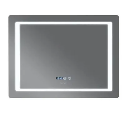 Дзеркало Mixxus Style MR03-90x70 LED-підсвічування, антизапотівання, годинник (MI6007)