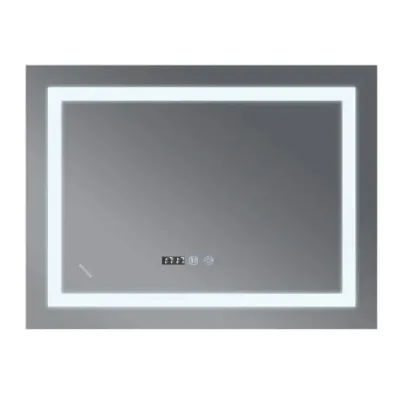 Зеркало Mixxus Warm MR02-100x70 LED-подсветка, антизапотевание, часы (MI6002)