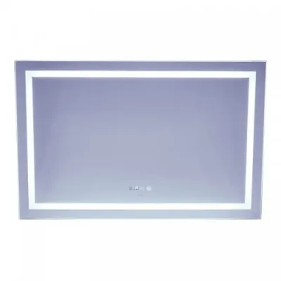 Дзеркало Mixxus Warm MR02-120x80 LED-підсвічування, антизапотівання, годинник (MI6001)