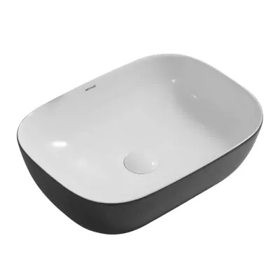 Раковина накладная Mixxus Premium Diverse-0112 White-Black 455х325х135 мм (MP6542)