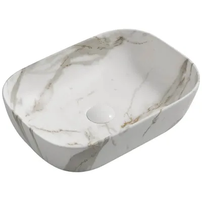 Раковина накладная Mixxus Premium Diverse-0114 Marble 455х325х135 мм (MP6545)