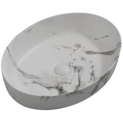 Раковина накладная Mixxus Premium Ellipse-0104 Marble 550х415х140 мм (MP6554)