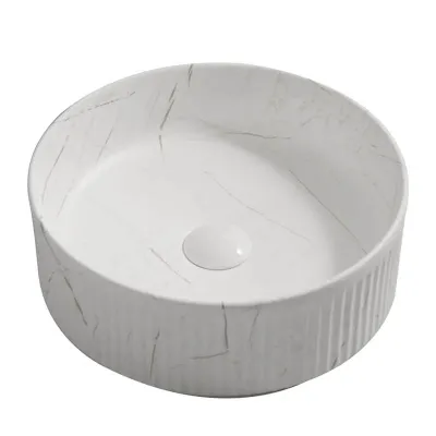 Раковина накладная Mixxus Premium Wave-0102 Marble 370х370х130 мм (MP6528)