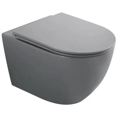 Унитаз подвесной Mixxus Premium Ellipse-0308-T3 Gray 490x360x360 система смыва Tornado 3.0 (MP6654)