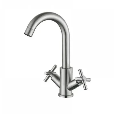 Смеситель для раковины Mixxus DVE-001-C сталь (MI6086)