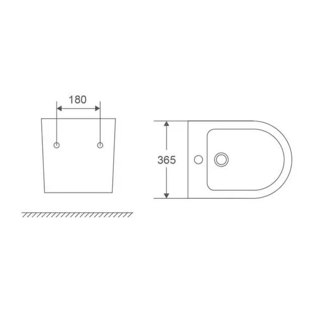 Биде подвесное Mixxus Premium Ellipse-0501 (MP6469)- Фото 3