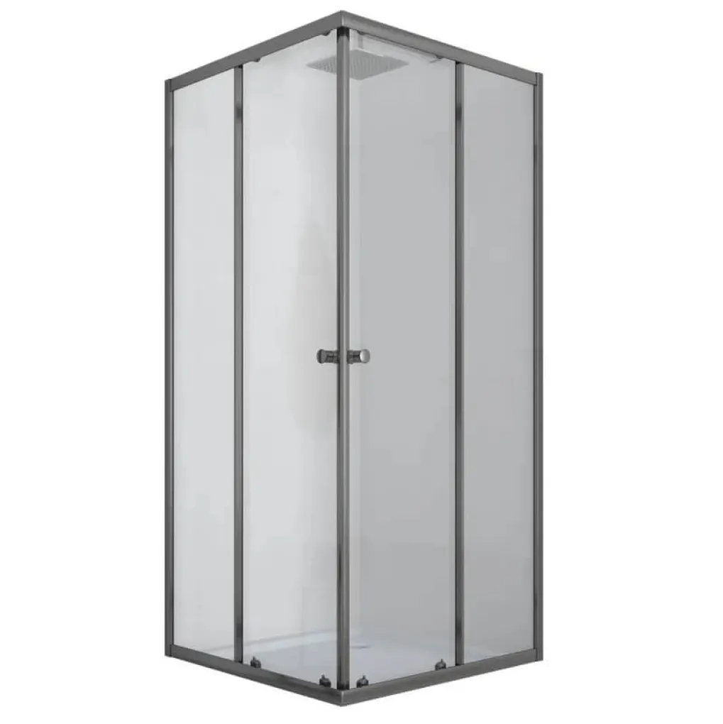 Душевая кабина без поддона Mixxus Cubik SC01-90x90x185-TR Графит (MI6907)- Фото 1