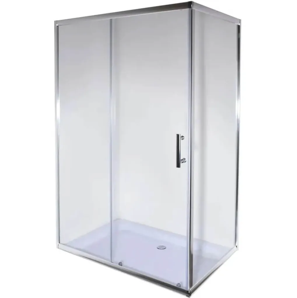 Душевая кабина без поддона Mixxus Hard SC01-100x80x185-TR Хром (MI6911)- Фото 1