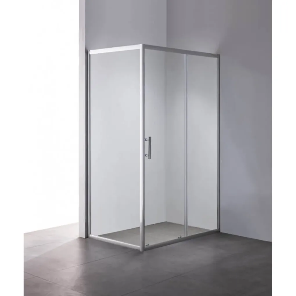 Душевая кабина без поддона Mixxus Hard SC01-120x80x185-TR Хром (MI6912)- Фото 2