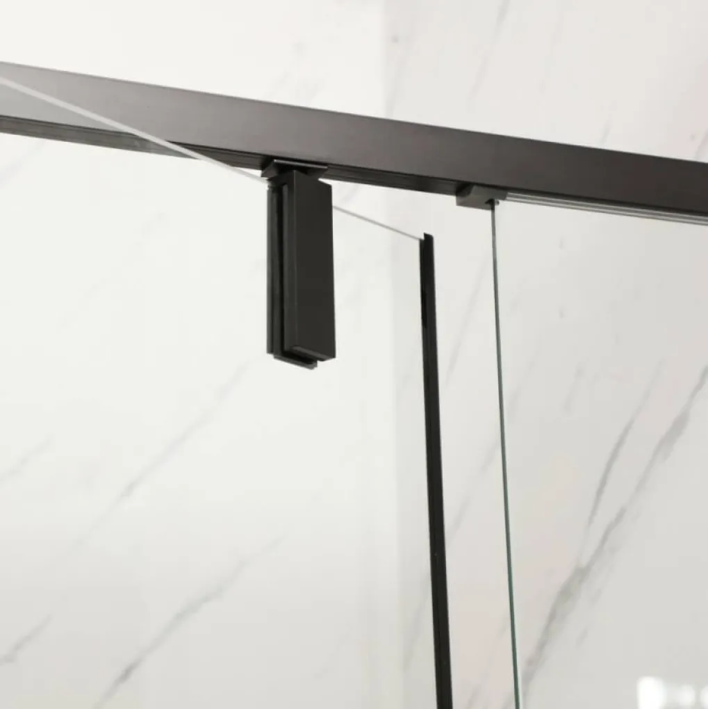 Душевая кабина без поддона Mixxus Premium BEVEL SC01-100x80x195-TR Black (MI6870)- Фото 3