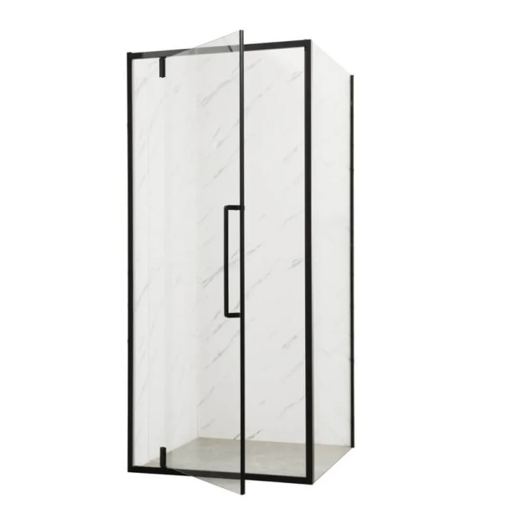 Душевая кабина без поддона Mixxus Premium Bevel SC01-90x90x195-TR Black (MI6864)- Фото 2