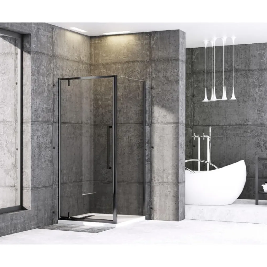 Душевая кабина без поддона Mixxus Premium Bevel SC01-90x90x195-TR Black (MI6864)- Фото 4