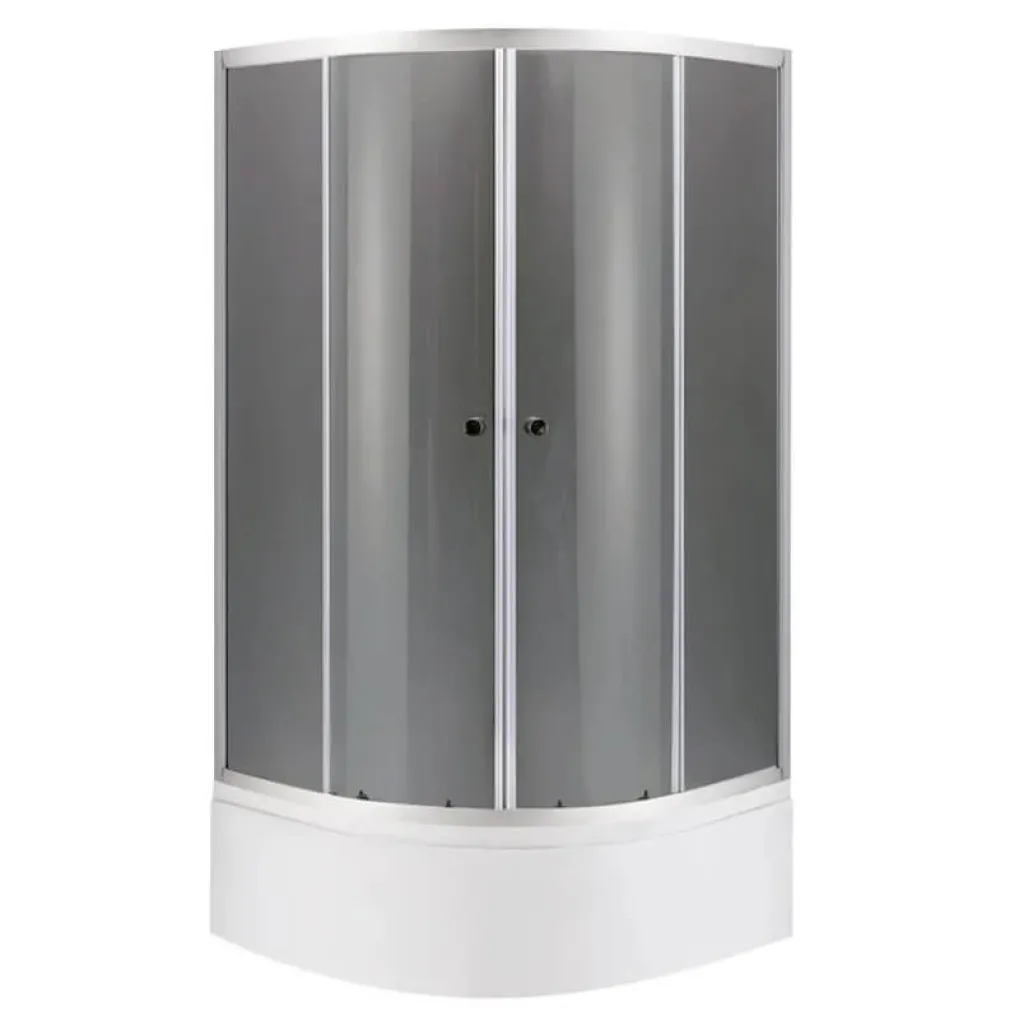 Душевая кабина Mixxus Plain SCT01-90x90x195-GR Satin (MI6895)- Фото 1