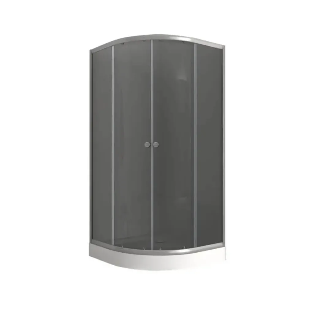 Душевая кабина Mixxus Plain SCT02-90x90x195-GR Satin (MI6898)- Фото 1
