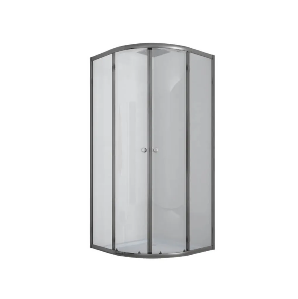 Душевая кабина Mixxus Plain SCT02-90x90x195-TR Graphite (MI6901)- Фото 2